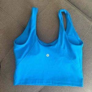 Lululemon align tank cropped size 6 in EUC with pads